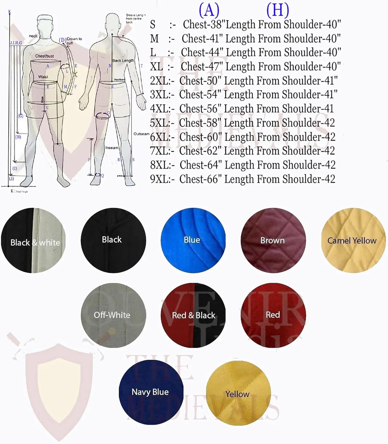 Gambeson Jacket Vest Thick Padded Sleeve-Less Jacket Coat Aketon Jacket Armor Cotton Fabrics Dress SCA LARP by ITS Medieval