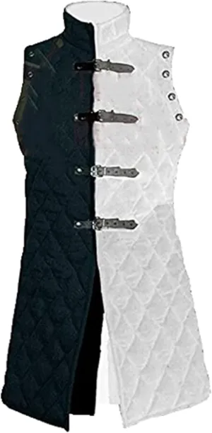 Gambeson Jacket Vest Thick Padded Sleeve-Less Jacket Coat Aketon Jacket Armor Cotton Fabrics Dress SCA LARP by ITS Medieval
