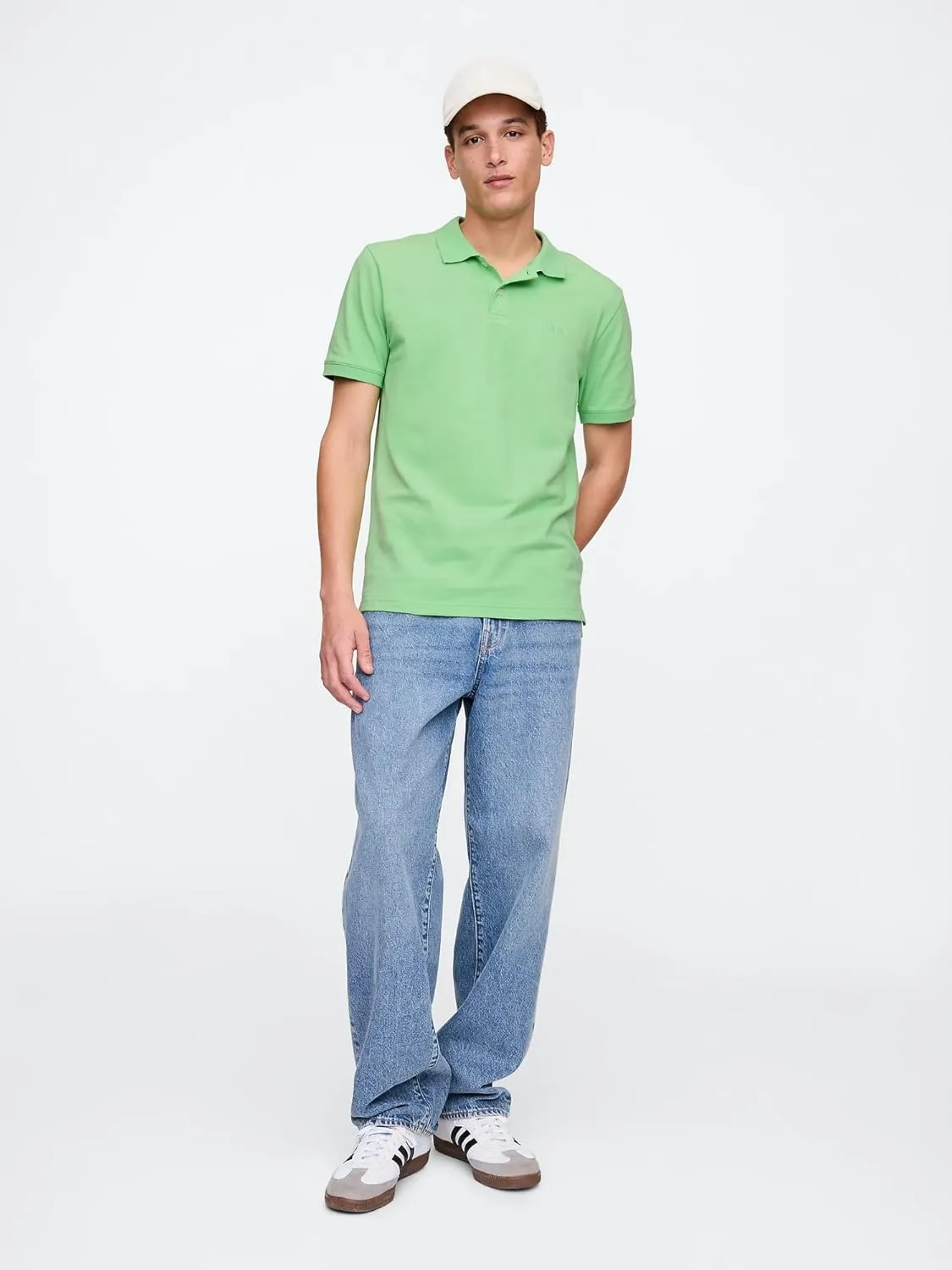 GAP Men's Logo Pique Polo