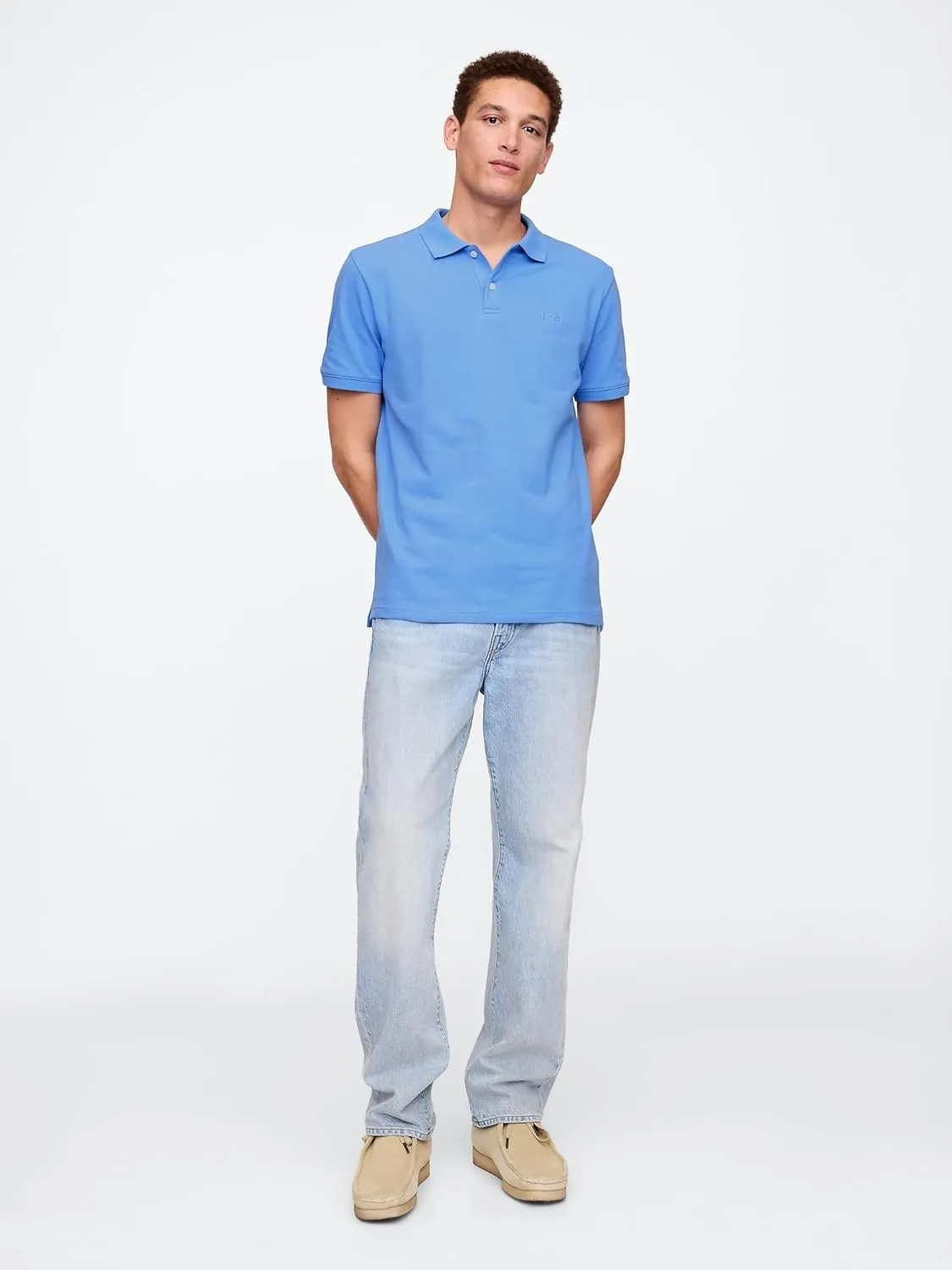 GAP Men's Logo Pique Polo