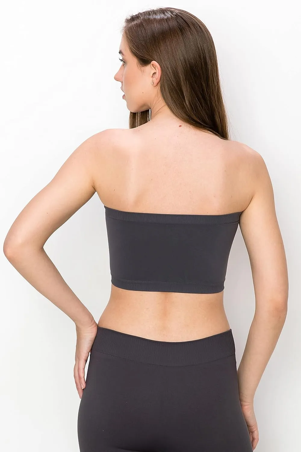 Kurve Seamless Bandeau Tube top - UV Protective Fabric, Rated UPF 50  (Non-Padded) -Made in USA-