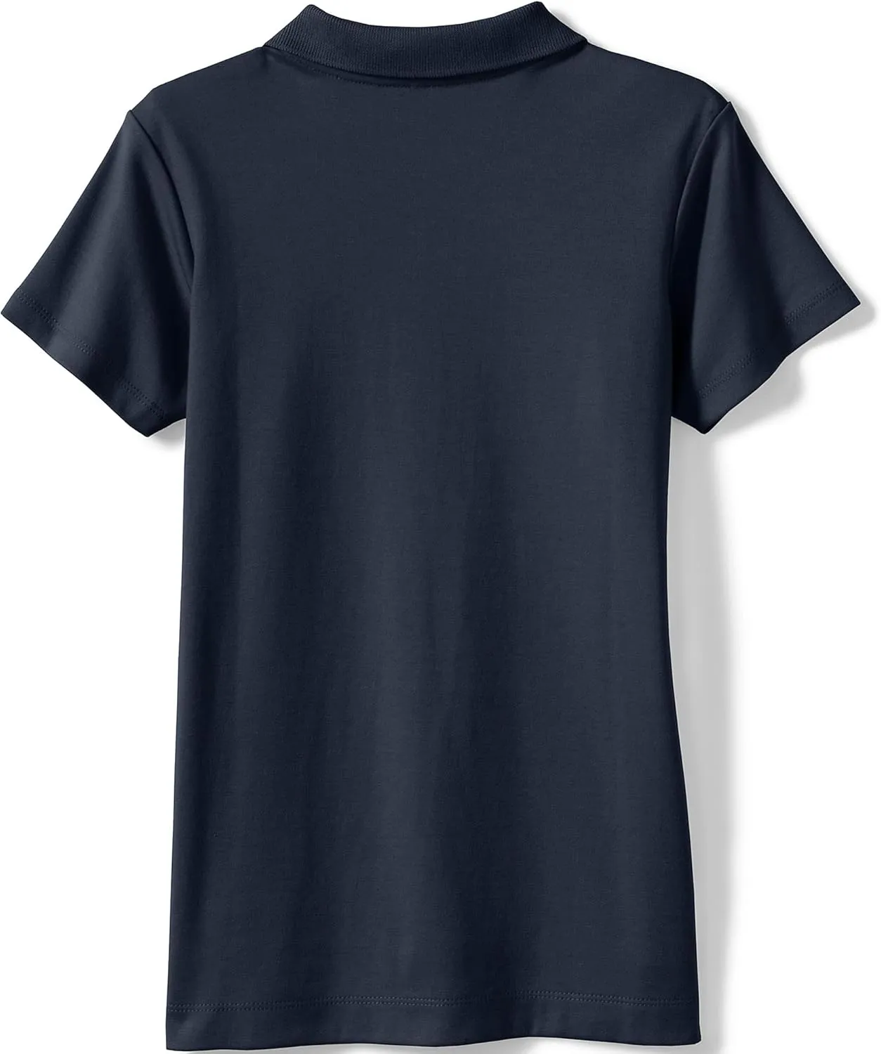 Lands' End School Uniform Girls Short Sleeve Feminine Fit Interlock Polo Shirt
