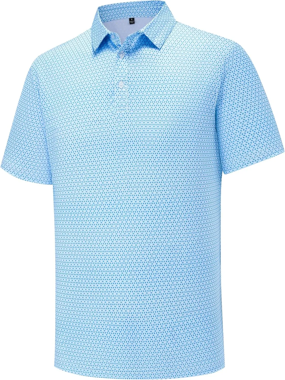 Mens Golf Polo Shirts Short Sleeve Moisture Wicking Dry Fit Performance Casual Funny Golf Polo Shirts for Men