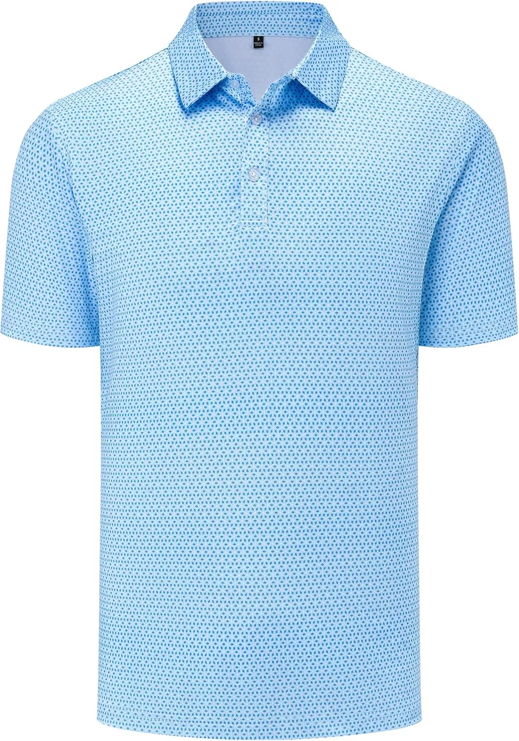 Mens Golf Polo Shirts Short Sleeve Moisture Wicking Dry Fit Performance Casual Funny Golf Polo Shirts for Men