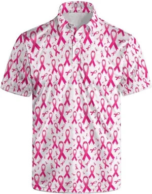 Polo Shirts for Men Moisture Wicking Fun Printed Short Sleeve Performance Mens Golf Shirts Quick Dry