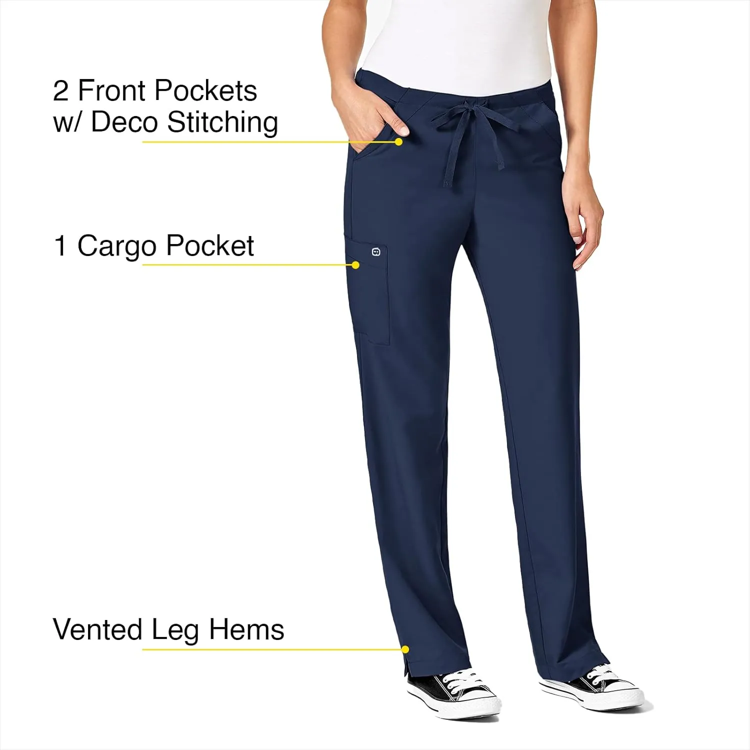 WonderWink Petite Women's Drawstring Pant